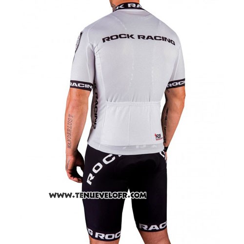 2016 Maillot Ciclismo Rock Racing Argent Manches Courtes et Cuissard